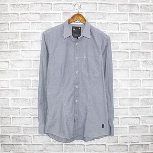 G Star RAW Men's Button up Shirt blue striped size Large